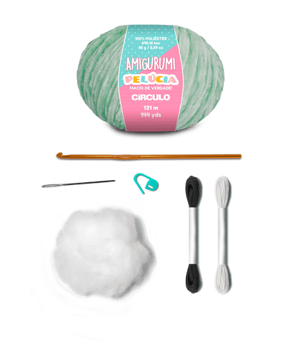 Circulo Amigurumi Kit Plush Teddy Collection - Neo Mint