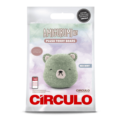 Circulo Amigurumi Kit Plush Teddy Collection - Neo Mint