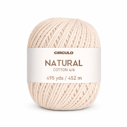 Circulo Barroco - Natural Cotton Yarn, 271m-677m/400g