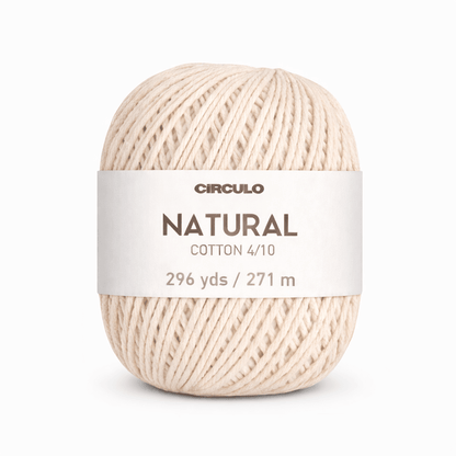 Circulo Barroco - Natural Cotton Yarn, 271m-677m/400g