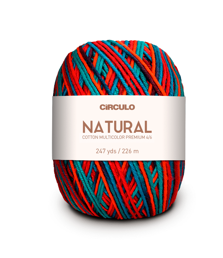 Circulo Barroco Multicolor Premium 4/6 - Brazilian Cotton Yarn, 226m/200g