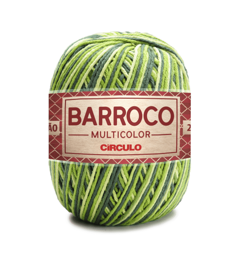 Circulo Barroco Multicolor Premium 4/6 - Brazilian Cotton Yarn, 226m/200g