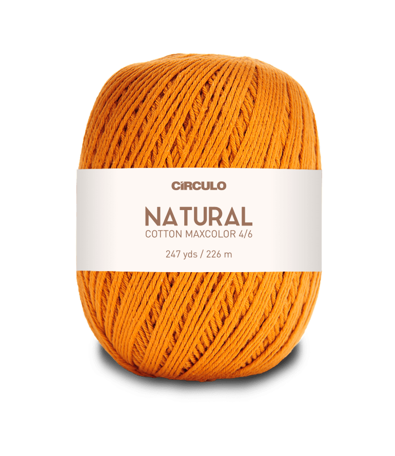 Circulo Natural Cotton Maxcolor (Barroco) 4/6 - 100% Cotton Yarn, 226m/200g