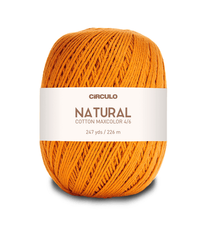 Circulo Natural Cotton Maxcolor (Barroco) 4/6 - 100% Cotton Yarn, 226m/200g