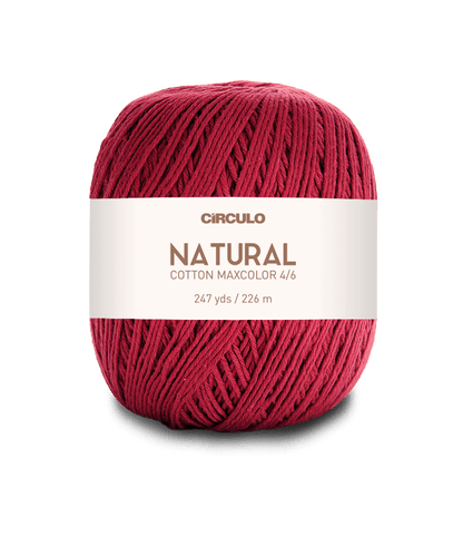 Circulo Natural Cotton Maxcolor (Barroco) 4/6 - 100% Cotton Yarn, 226m/200g