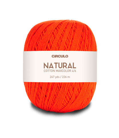 Circulo Natural Cotton Maxcolor (Barroco) 4/6 - 100% Cotton Yarn, 226m/200g