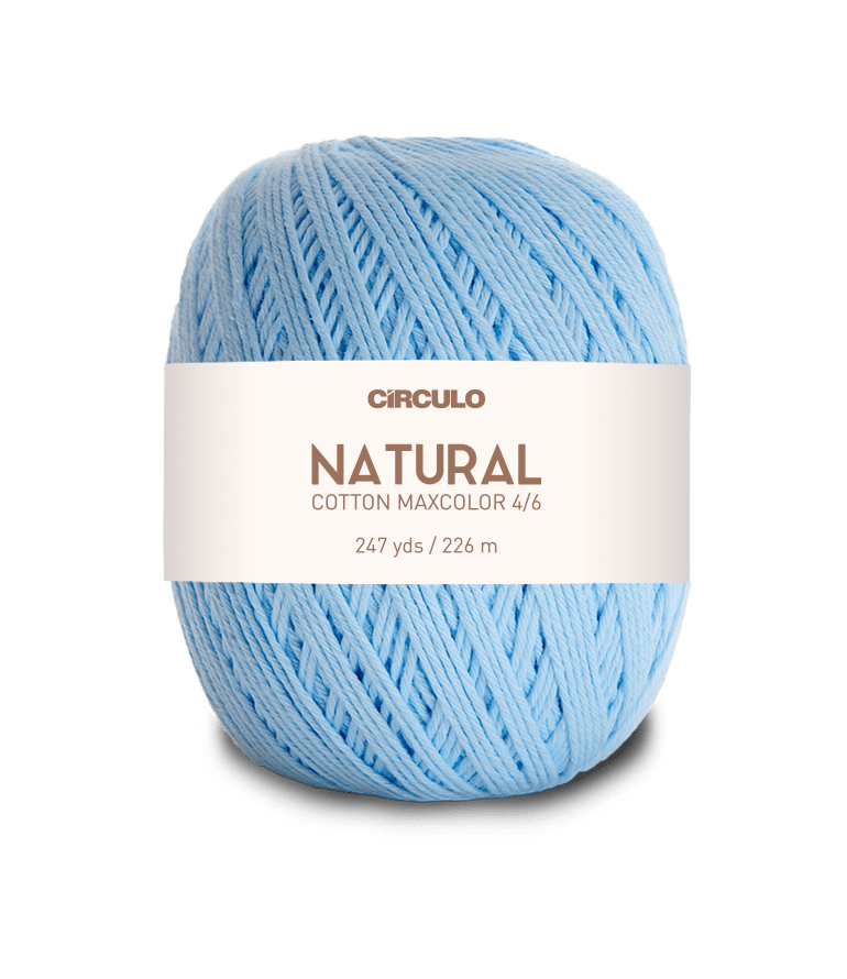 Circulo Natural Cotton Maxcolor (Barroco) 4/6 - 100% Cotton Yarn, 226m/200g