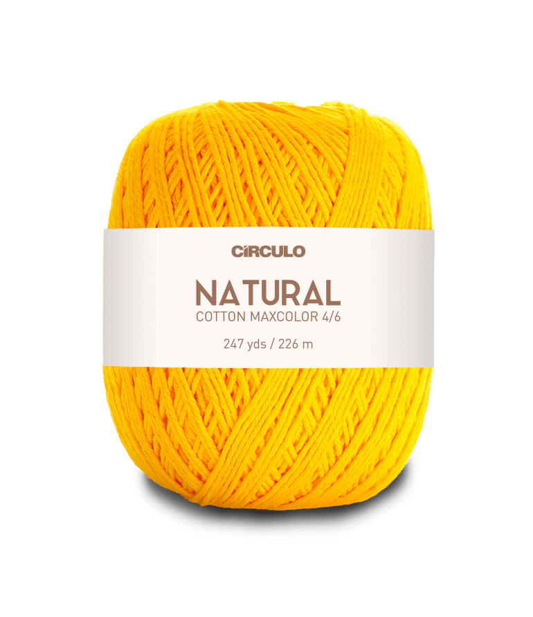 Circulo Natural Cotton Maxcolor (Barroco) 4/6 - 100% Cotton Yarn, 226m/200g
