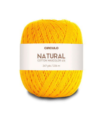 Circulo Natural Cotton Maxcolor (Barroco) 4/6 - 100% Cotton Yarn, 226m/200g