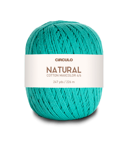 Circulo Natural Cotton Maxcolor (Barroco) 4/6 100% Cotton Yarn for Crochet and Knitting, 226m/200g - Leo Hobby