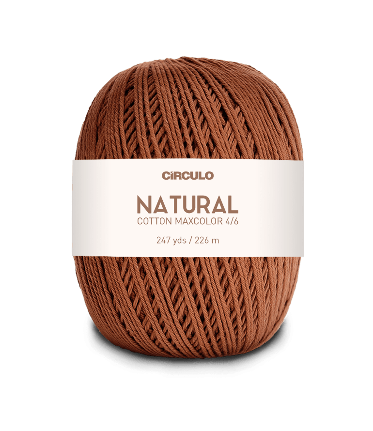 Circulo Natural Cotton Maxcolor (Barroco) 4/6 - 100% Cotton Yarn, 226m/200g