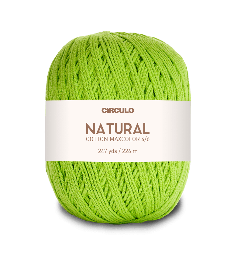 Circulo Natural Cotton Maxcolor (Barroco) 4/6 - 100% Cotton Yarn, 226m/200g