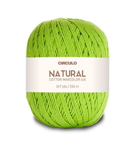 Circulo Natural Cotton Maxcolor (Barroco) 4/6 - 100% Cotton Yarn, 226m/200g