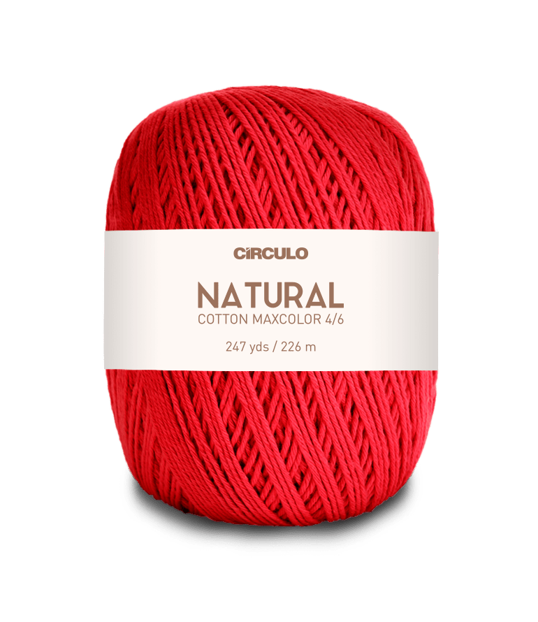 Circulo Natural Cotton Maxcolor (Barroco) 4/6 - 100% Cotton Yarn, 226m/200g