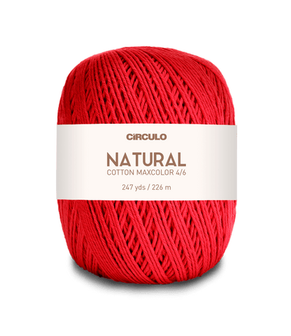 Circulo Natural Cotton Maxcolor (Barroco) 4/6 - 100% Cotton Yarn, 226m/200g