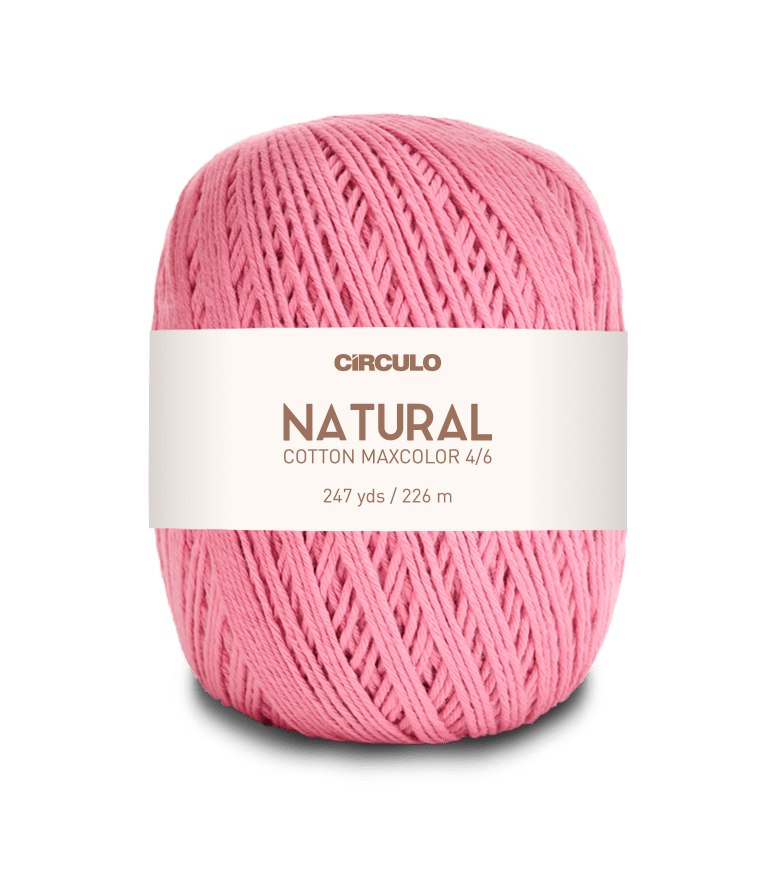 Circulo Natural Cotton Maxcolor (Barroco) 4/6 - 100% Cotton Yarn, 226m/200g