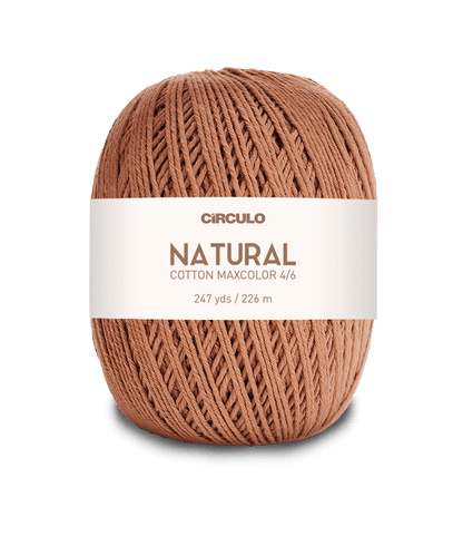 Circulo Natural Cotton Maxcolor (Barroco) 4/6 - 100% Cotton Yarn, 226m/200g