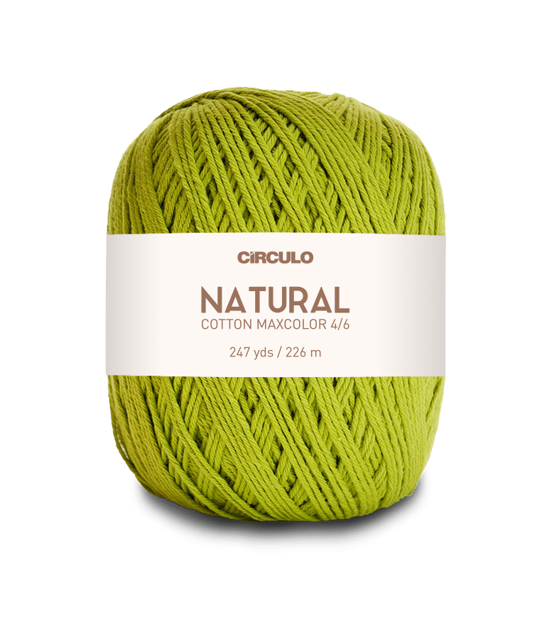 Circulo Natural Cotton Maxcolor (Barroco) 4/6 - 100% Cotton Yarn, 226m/200g