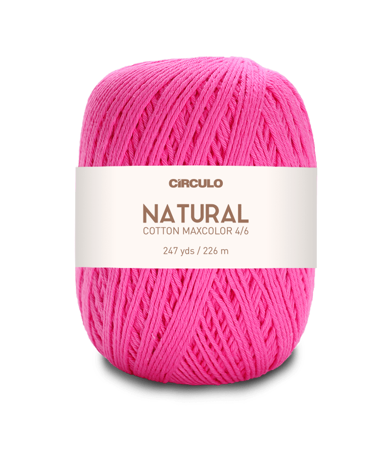Circulo Natural Cotton Maxcolor (Barroco) 4/6 - 100% Cotton Yarn, 226m/200g