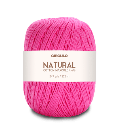 Circulo Natural Cotton Maxcolor (Barroco) 4/6 - 100% Cotton Yarn, 226m/200g