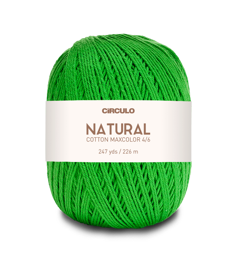 Circulo Natural Cotton Maxcolor (Barroco) 4/6 - 100% Cotton Yarn, 226m/200g