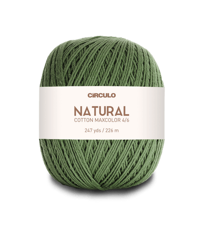 Circulo Natural Cotton Maxcolor (Barroco) 4/6 - 100% Cotton Yarn, 226m/200g