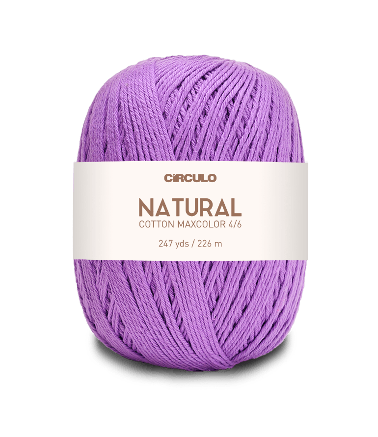 Circulo Natural Cotton Maxcolor (Barroco) 4/6 - 100% Cotton Yarn, 226m/200g