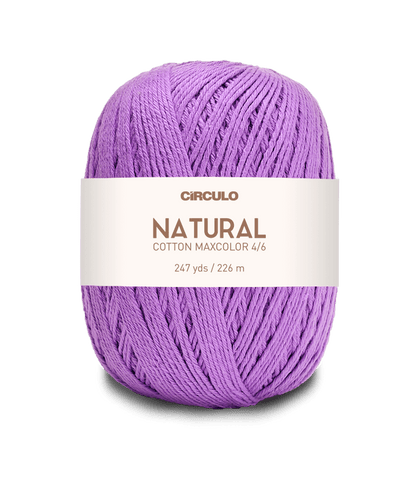 Circulo Natural Cotton Maxcolor (Barroco) 4/6 - 100% Cotton Yarn, 226m/200g