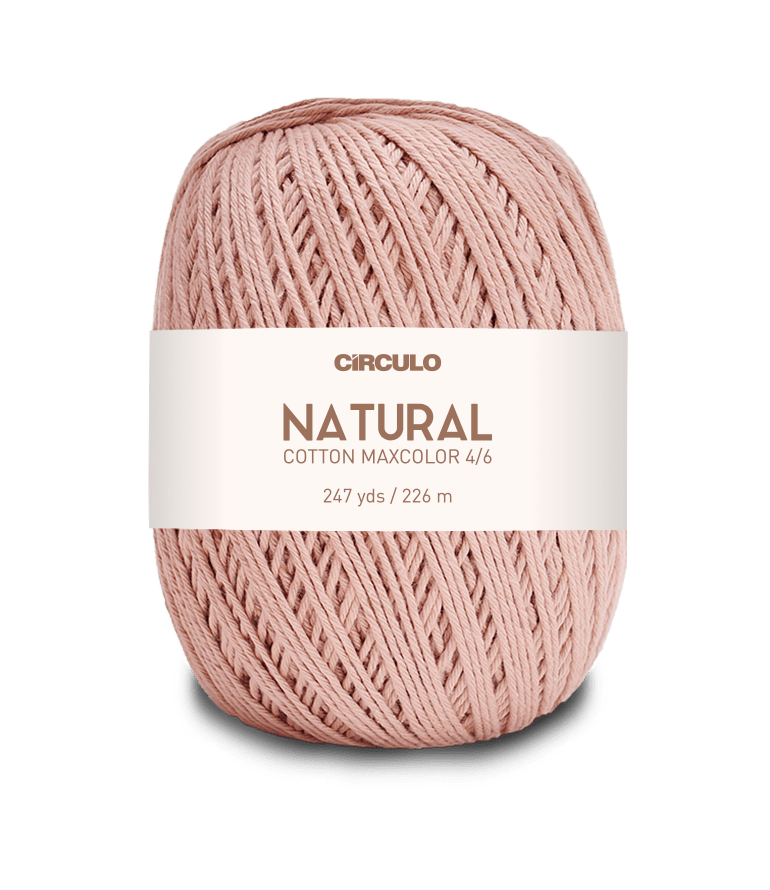 Circulo Natural Cotton Maxcolor (Barroco) 4/6 - 100% Cotton Yarn, 226m/200g
