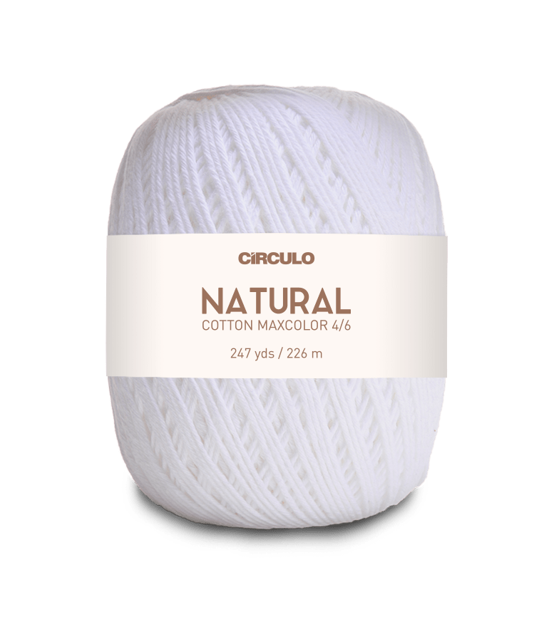 Circulo Natural Cotton Maxcolor (Barroco) 4/6 - 100% Cotton Yarn, 226m/200g