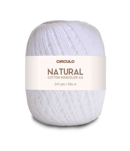 Circulo Natural Cotton Maxcolor (Barroco) 4/6 - 100% Cotton Yarn, 226m/200g