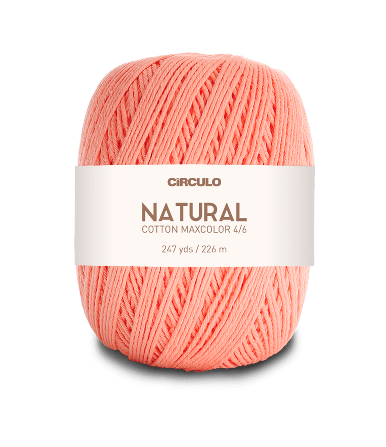 Circulo Natural Cotton Maxcolor (Barroco) 4/6 - 100% Cotton Yarn, 226m/200g