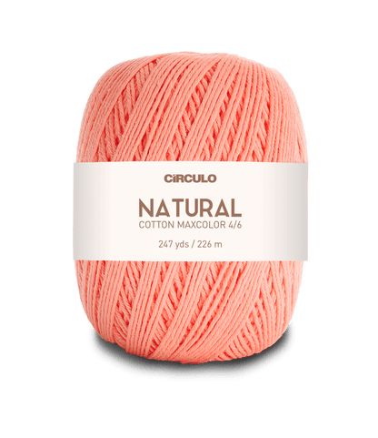 Circulo Natural Cotton Maxcolor (Barroco) 4/6 - 100% Cotton Yarn, 226m/200g