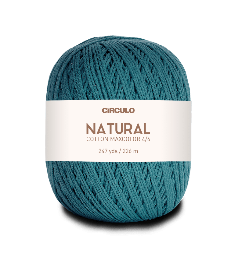 Circulo Natural Cotton Maxcolor (Barroco) 4/6 - 100% Cotton Yarn, 226m/200g