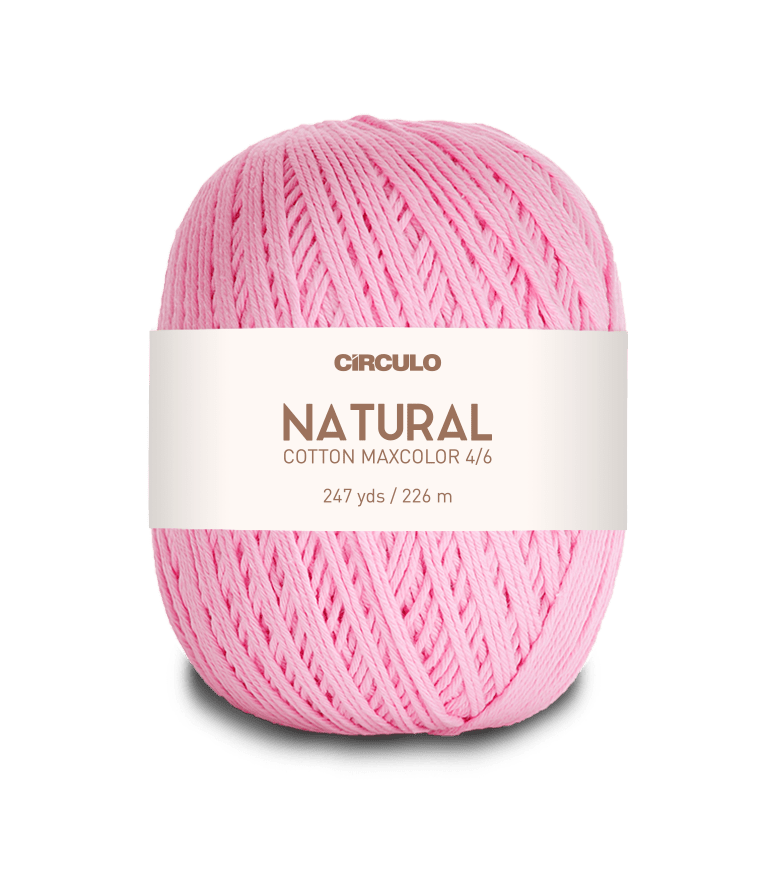 Circulo Natural Cotton Maxcolor (Barroco) 4/6 - 100% Cotton Yarn, 226m/200g