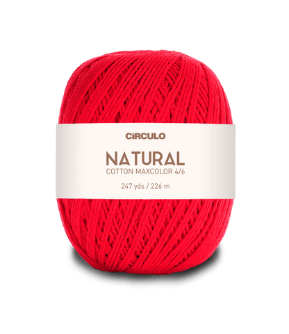 Circulo Natural Cotton Maxcolor (Barroco) 4/6 - 100% Cotton Yarn, 226m/200g