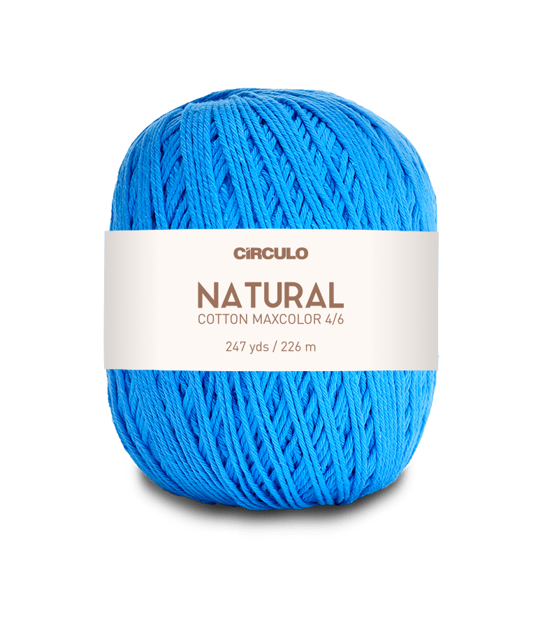 Circulo Natural Cotton Maxcolor (Barroco) 4/6 - 100% Cotton Yarn, 226m/200g