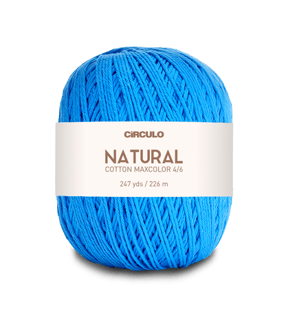 Circulo Natural Cotton Maxcolor (Barroco) 4/6 - 100% Cotton Yarn, 226m/200g