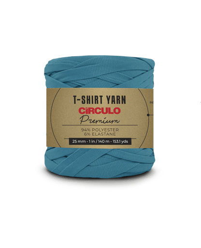 CIRCULO Premium T-Shirt Yarn - Soft, Lightweight, Seamless, Knot-Free. Easy-to-Use. Fettuccini Zpagetti, T Shirt Yarn for Crocheting & Knitting 140m/270g