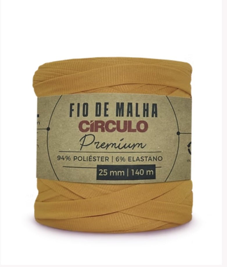 CIRCULO Premium T-Shirt Yarn - Soft, Lightweight, Seamless, Knot-Free. Easy-to-Use. Fettuccini Zpagetti, T Shirt Yarn for Crocheting & Knitting 140m/270g