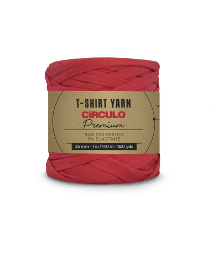 CIRCULO Premium T-Shirt Yarn - Soft, Lightweight, Seamless, Knot-Free. Easy-to-Use. Fettuccini Zpagetti, T Shirt Yarn for Crocheting & Knitting 140m/270g
