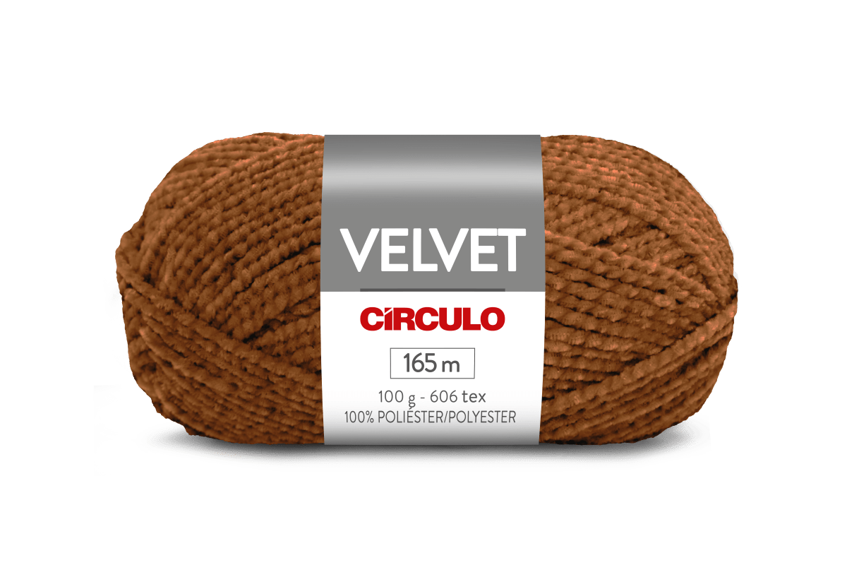 Círculo Velvet – 100% Polyester Chenille Yarn (165 m / 100 g)