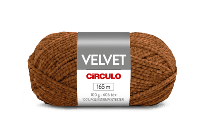 Círculo Velvet – 100% Polyester Chenille Yarn (165 m / 100 g)