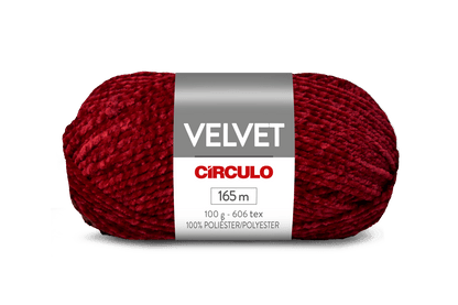 Círculo Velvet – 100% Polyester Chenille Yarn (165 m / 100 g)