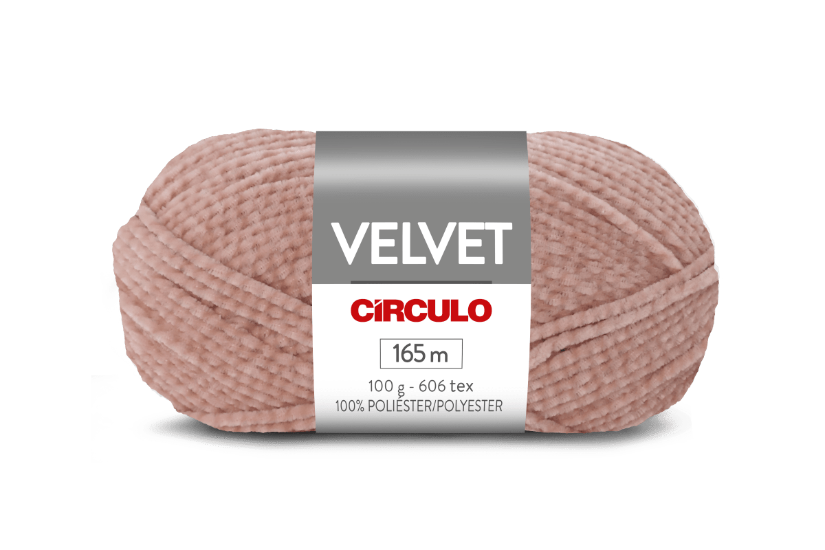 Círculo Velvet – 100% Polyester Chenille Yarn (165 m / 100 g)