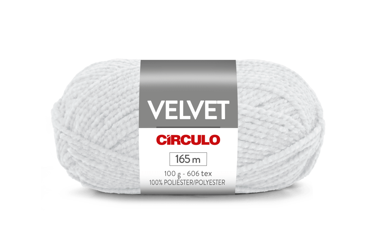 Círculo Velvet – 100% Polyester Chenille Yarn (165 m / 100 g)