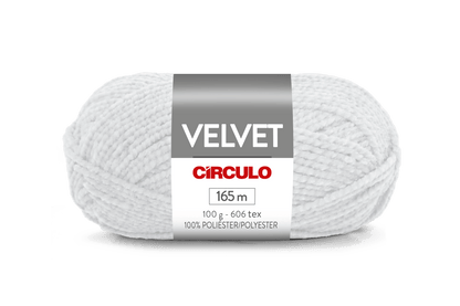 Círculo Velvet – 100% Polyester Chenille Yarn (165 m / 100 g)