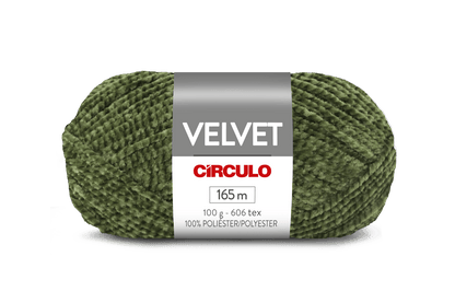 Círculo Velvet – 100% Polyester Chenille Yarn (165 m / 100 g)