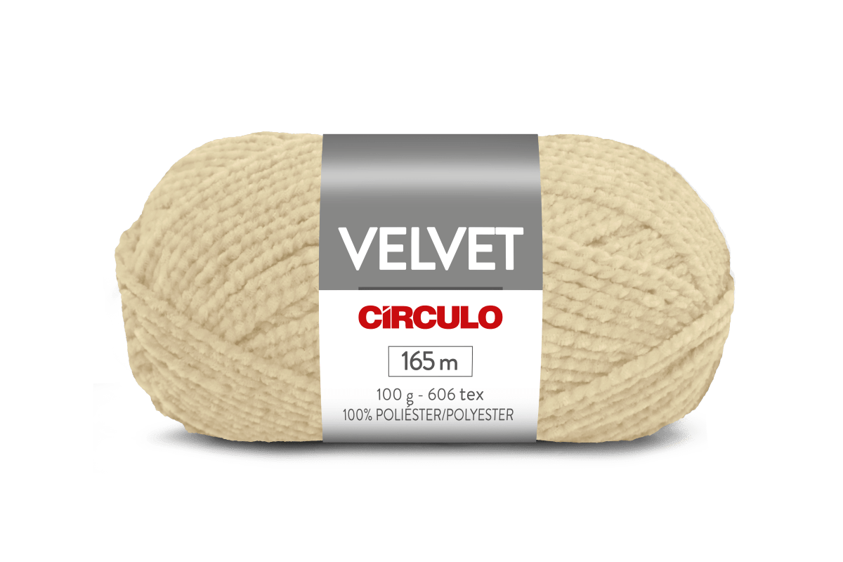 Círculo Velvet – 100% Polyester Chenille Yarn (165 m / 100 g)