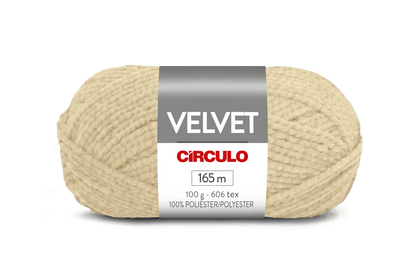 Círculo Velvet – 100% Polyester Chenille Yarn (165 m / 100 g)